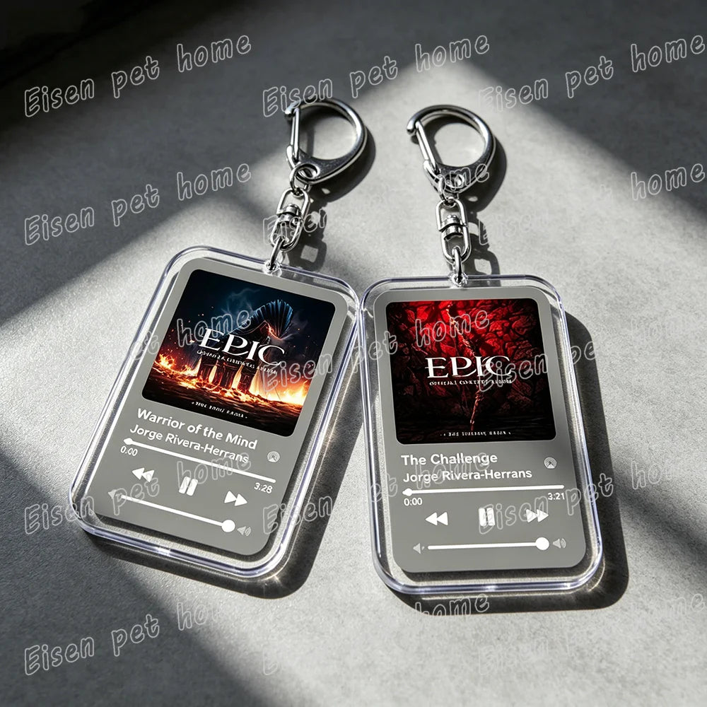 Music Epic The Musical Keychain for Women Accessories Bag Odysseus Poseidon Greek Mythology Album Keyings Jewelry Gifts