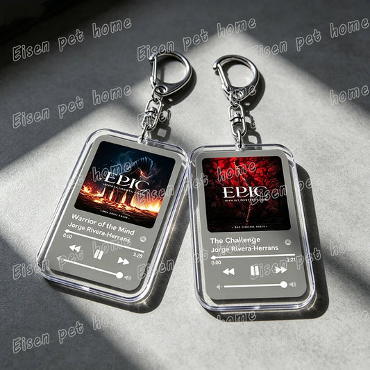 Music Epic The Musical Keychain for Women Accessories Bag Odysseus Poseidon Greek Mythology Album Keyings Jewelry Gifts