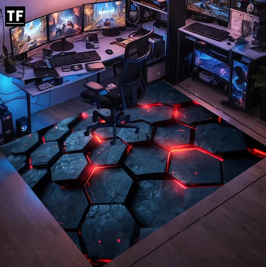 High Definition Game Carpet Room Living Room Bedroom Area Mat Color Game Controller Mat Cartoon Printed Floor Mat Decoration