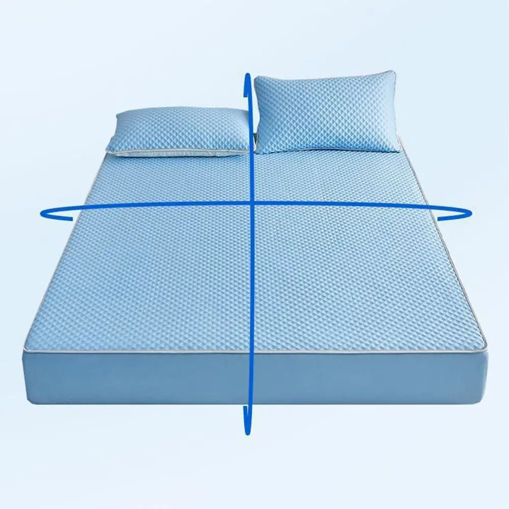 Breathable Cooling Mattress Skin-friendly Washable Summer Sleeping Mat Lightweight Comfortable Smooth Air Condition Cushion