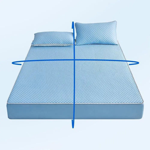 Breathable Cooling Mattress Skin-friendly Washable Summer Sleeping Mat Lightweight Comfortable Smooth Air Condition Cushion