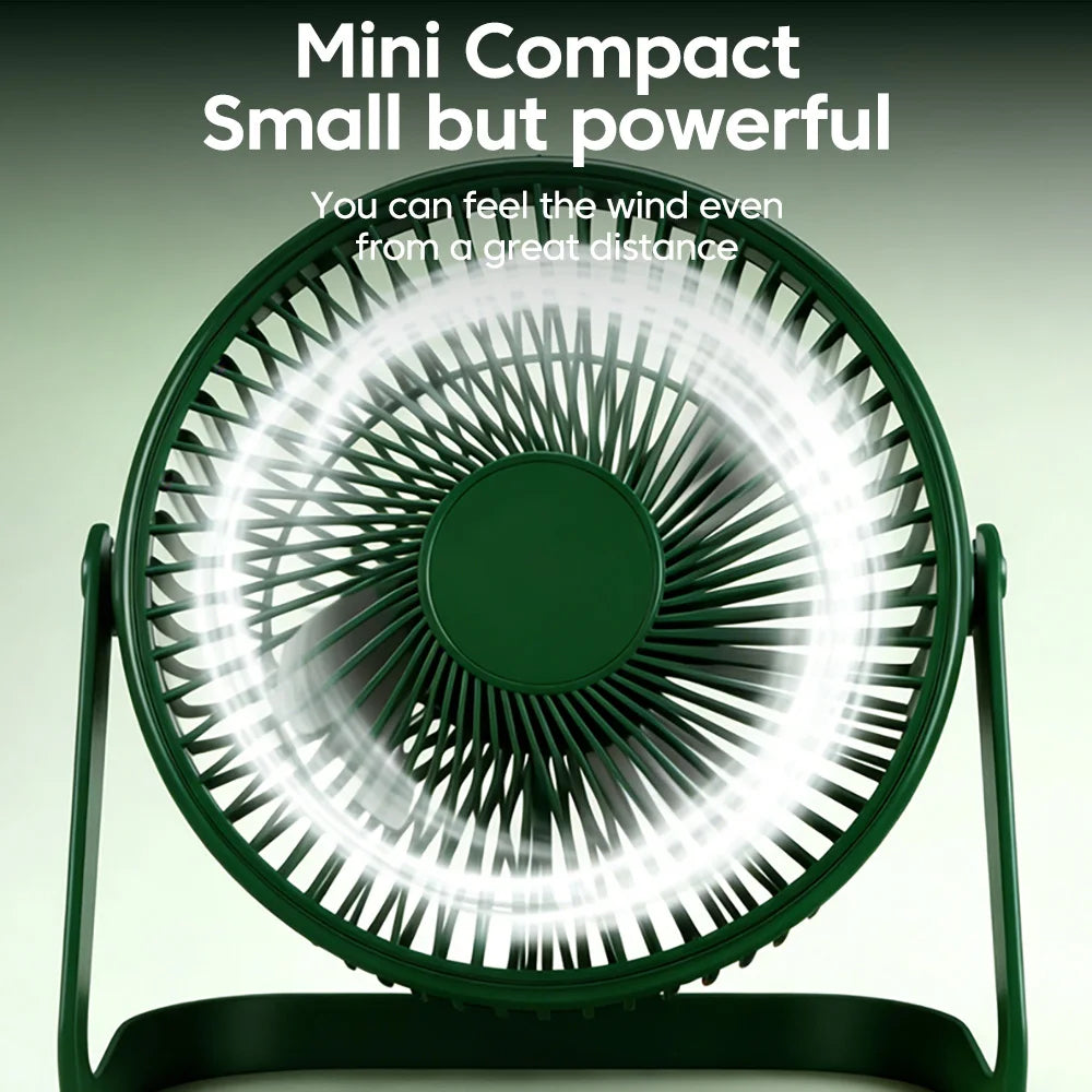 Desk Fan Portable Mini USB Rechargeable Fan Ultra Quiet Suitable For Home Desk Office Student Dormitory Computer Summer