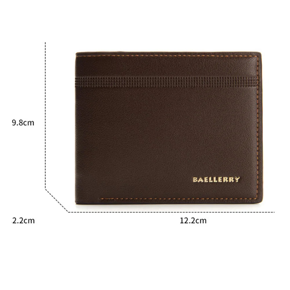 Name Customized New Men Wallets Card Holder High Quality Male Purse PU Leather Business Men Wallets Carteria