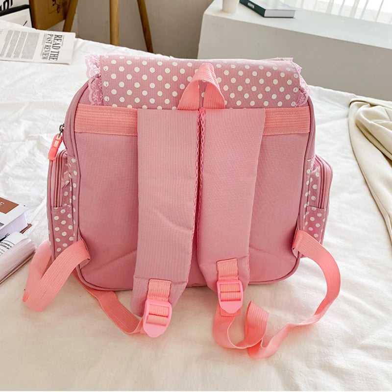 Pink Girl Embroidery Strawberry Children's Schoolbag Student Birthday Gift 2026 New Japanese Cartoon Pink Backpack Book Bags