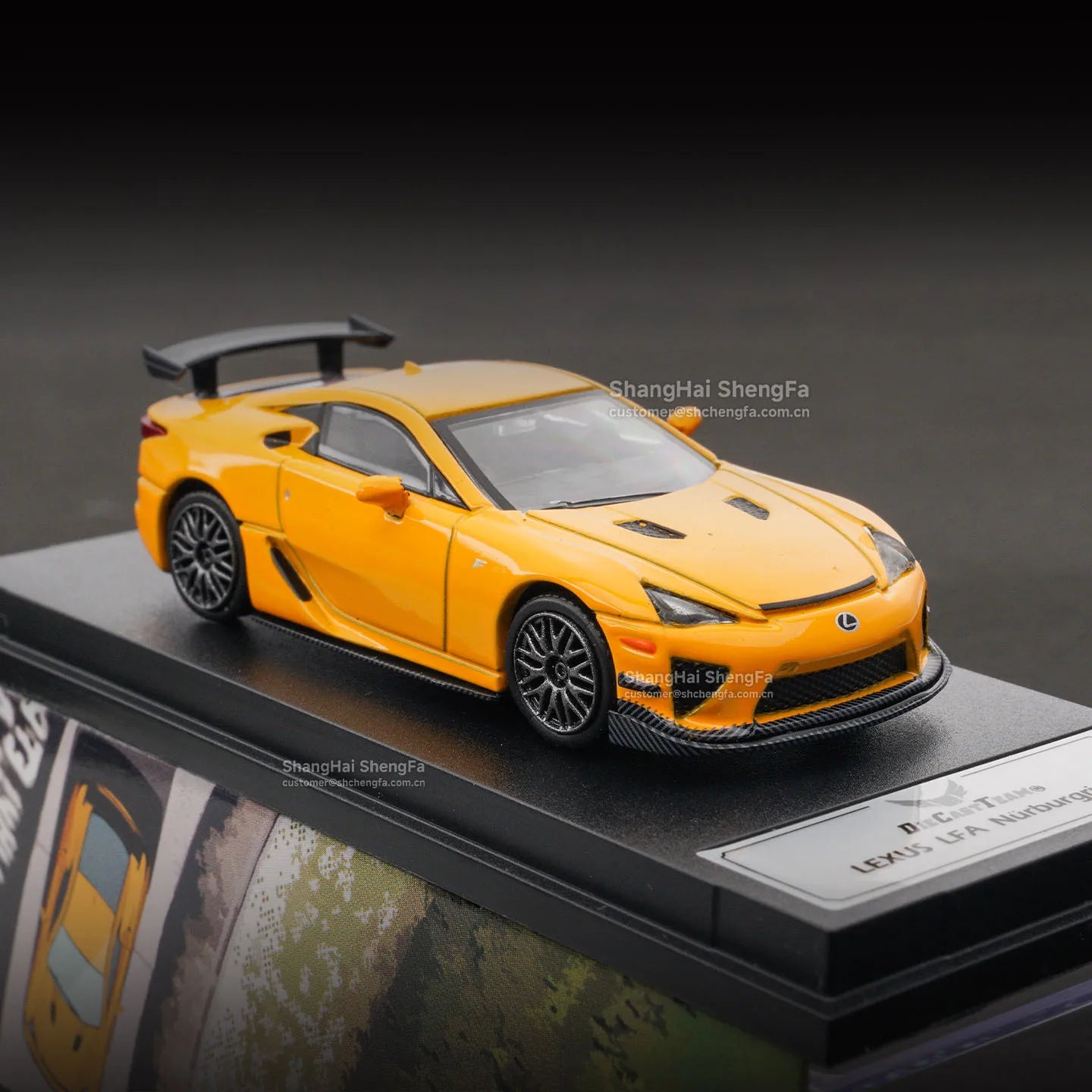 Dct 1:64 Lexus Lfa Nürburgring Edition Simulation Alloy Car Model Toy Collectible Ornament Gift