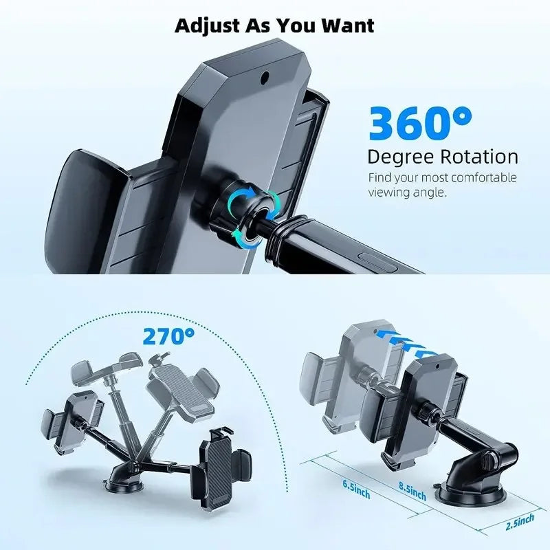 Sucker Car Mobile Phone Holder Dashboard Mount Suction Cup Support GPS Navigation Bracket in Car Universal Stand for CellPhones